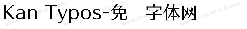 Kan Typos字体转换